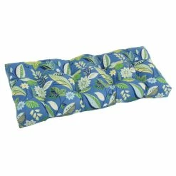 Promo ⭐ Blazing Needles 42-inch All-Weather Bench Cushion Skyworks Carribean ✨