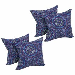 Best reviews of 👏 Blazing Needles 17-inch Square Polyester Outdoor Throw Pillows (Set Of 4) Alden Confetti 🤩