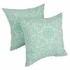 Brand new ✨ Blazing Needles Solarium Tablita Aqua 17-inch Indoor/Outdoor Throw Pillows (Set Of 2) 👍