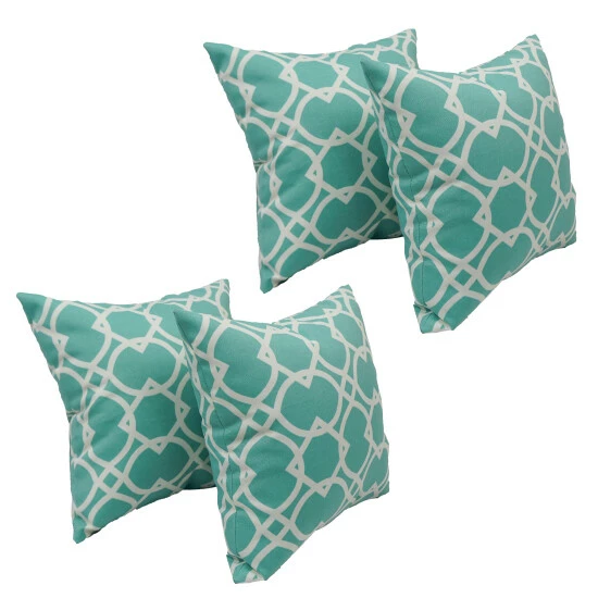 Coupon ๐ Blazing Needles 17-inch Square Polyester Outdoor Throw Pillows (Set Of 4) Kane Coral ๐ฅ - Image 3