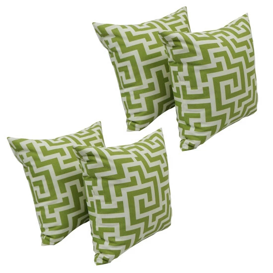 Coupon ๐ Blazing Needles 17-inch Square Polyester Outdoor Throw Pillows (Set Of 4) Kane Coral ๐ฅ - Image 5