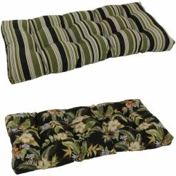 Promo ❤️ Blazing Needles 42-Inch All-Weather Bench Cushion Freeport Stripe 😉
