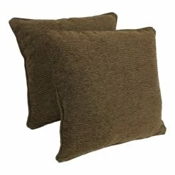 New ⌛ Blazing Needles 25-inch Vermont Chenille Square Throw Pillows (Set Of 2) 🔔