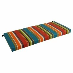 Best deal 😍 Blazing Needles 51-inch Striped All-Weather Bench Cushion 💯