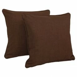 Discount 🎉 Blazing Needles 17-inch All-Weather Throw Pillow (Set Of 2) Wheat 👍