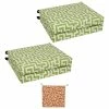 Deals ✨ Blazing Needles 20-inch By 19-inch Patterned Outdoor Chair Cushions (Set Of 4) - 20 X 19 Keyes Kiwi ✨