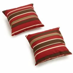 Outlet 🎉 Blazing Needles 18-inch All-Weather Throw Pillow (Set Of 2) Tropique Raven 🎁