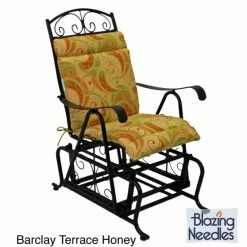 Best Pirce 🛒 Blazing Needles All-weather UV-resistant Outdoor Glider Chair Cushion - 43 X 20 Lyndhurst Raven ✨