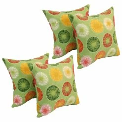 Coupon 🧨 Blazing Needles 17-inch Square Polyester Outdoor Throw Pillows (Set Of 4) Beringer Spring ⌛