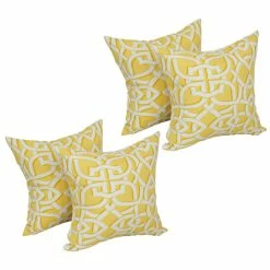 Best Pirce 🥰 Blazing Needles 17-inch Square Polyester Outdoor Throw Pillows (Set Of 4) Bird Branch 😉