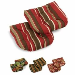 Best deal ⭐ Blazing Needles All-weather Chair Cushions (Set Of 2) - 19 X 19 Tropique Raven 🤩