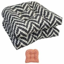 Brand new 🎁 Blazing Needles 19-inch U-Shaped Dining Chair Cushions (Set Of 2) Weiland Persimon 🤩