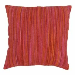 Flash Sale 🔔 Blazing Needles 20-inch Red Palette Striped Throw Pillow 🔥