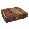 Best reviews of 🤩 Blazing Needles 20-inch Square Button-tufted Floor Pillow Burgundy Vines ⌛