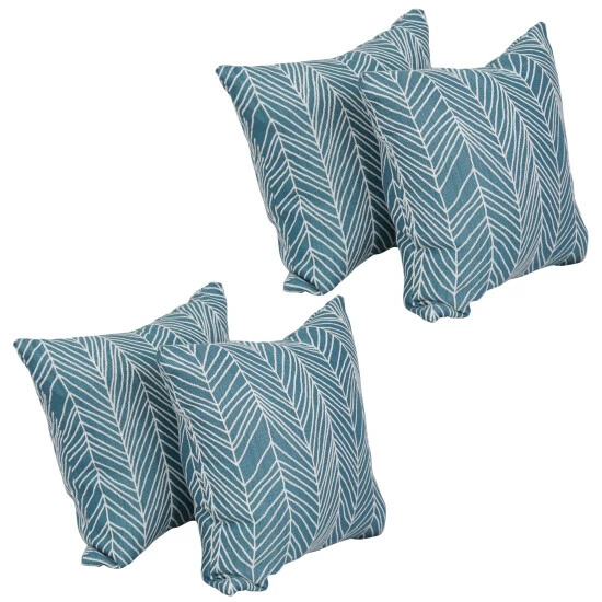 Budget ๐ Blazing Needles 17-inch Square Throw Pillows (Set Of 4) Demeter Caspia ๐