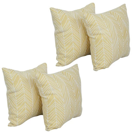 Budget ๐ Blazing Needles 17-inch Square Throw Pillows (Set Of 4) Demeter Caspia ๐ - Image 3