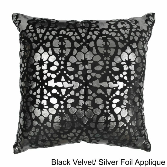 Flash Sale โญ Blazing Needles 20-inch Rorschach Scaled Velvet Throw Pillow Crimson ๐ - Image 2