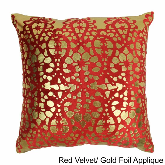 Flash Sale โญ Blazing Needles 20-inch Rorschach Scaled Velvet Throw Pillow Crimson ๐ - Image 3