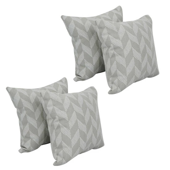 New ๐ Blazing Needles 17-inch Square Throw Pillows (Set Of 4) Gannawls Paveme ๐ฅฐ