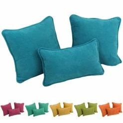 Flash Sale 🌟 Blazing Needles Delaney 3-piece Indoor Throw Pillow Set Mojito Lime 🧨