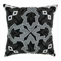 Outlet ✨ Blazing Needles 20-inch Symmetrical Floral Beaded Throw Pillow 👏