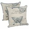 Promo 👏 Blazing Needles 18-inch Butterfly Throw Pillow ( Set Of 2) 🥰
