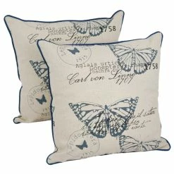 Promo 👏 Blazing Needles 18-inch Butterfly Throw Pillow ( Set Of 2) 🥰