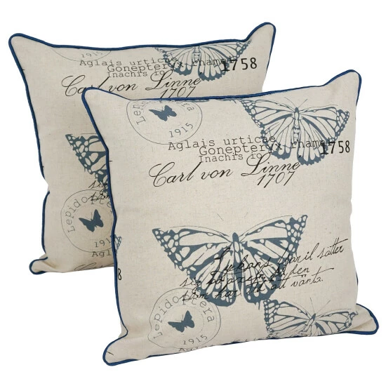Promo ๐ Blazing Needles 18-inch Butterfly Throw Pillow ( Set Of 2) ๐ฅฐ