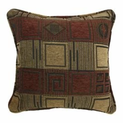 Hot Sale 🤩 Blazing Needles 18-inch 'Manhattan' Jacquard Chenille Square Throw Pillow With Insert 👏