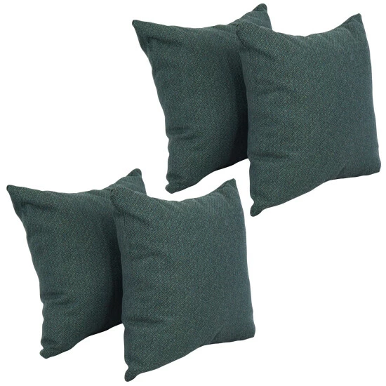 Best Pirce 😍 Blazing Needles 17-inch Square Throw Pillows (Set Of 4) Hazeltsb Paprik 🎉 - Image 3