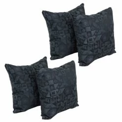 Best Pirce 🔔 Blazing Needles 17-inch Square Throw Pillows (Set Of 4) Nina Skippe 🧨
