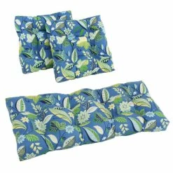 Top 10 🧨 Blazing Needles 3-Piece All-Weather Settee Group Cushions Skyworks Carribean 🥰