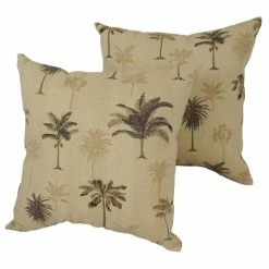 Budget 💯 Blazing Needles Desert Palm 18-inch Indoor/Outdoor Throw Pillow (Set Of 4) 🧨