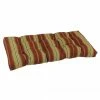 Promo ✨ Blazing Needles 42-inch All-Weather Bench Cushion Vanya Paprika ❤️