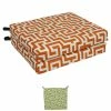 Outlet ⭐ Blazing Needles 20-inch By 19-inch Patterned Outdoor Chair Cushions (Set Of 2) - 20 X 19 Keyes Kiwi 😍