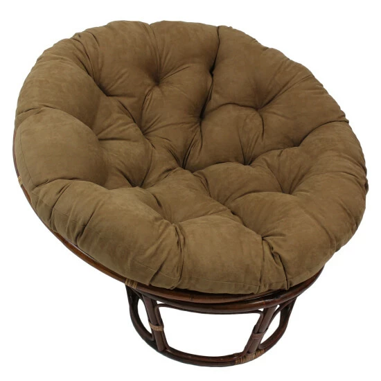 Wholesale ๐ Blazing Needles 44-inch Microsuede Papasan Cushion Saddle Brown โ๏ธ - Image 2