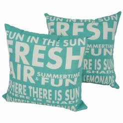 Cheap 🛒 Blazing Needles Solarium Fun In The Sun 17-inch Indoor/Outdoor Throw Pillows (Set Of 2) 🤩