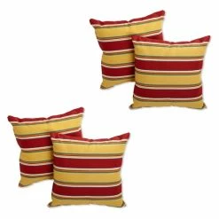 Best Sale 🥰 Blazing Needles 17-inch Indoor/ Outdoor Throw Pillows (Set Of 4) Westport Teal 👍