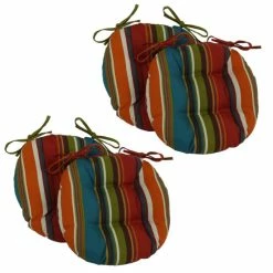 Brand new 😀 Blazing Needles 16-inch Indoor/Outdoor Chair Cushion (Set Of 4) - 16" Dejana Fiesta 🥰