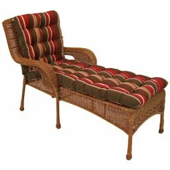 Best deal 🔥 Blazing Needles 74-inch All-Weather Chaise Lounge Cushion Monserrat Sangria 😉