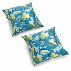 Hot Sale 🧨 Blazing Needles 18-inch All-Weather Throw Pillow (Set Of 2) Skyworks Caribbean ⭐