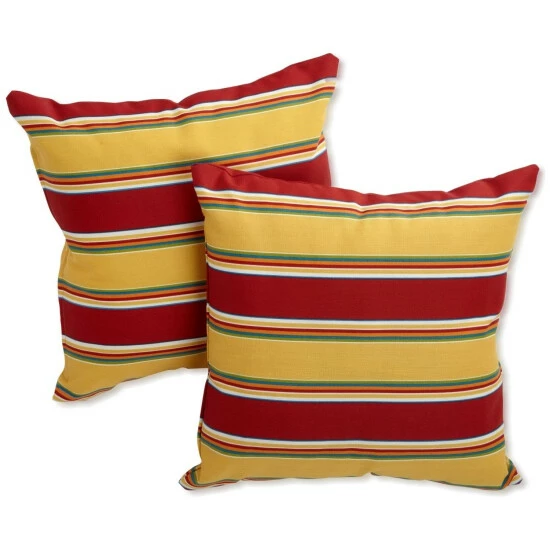 Hot Sale ๐งจ Blazing Needles 18-inch All-Weather Throw Pillow (Set Of 2) Skyworks Caribbean โญ - Image 5