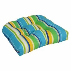 Coupon 🤩 Blazing Needles U-shaped Indoor/ Outdoor Chair Cushion - 19" X 19" Balmoral Garden 💯