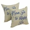 Deals 🔔 Blazing Needles Solarium American Sea 17-inch Indoor/Outdoor Throw Pillows (Set Of 2) 😍