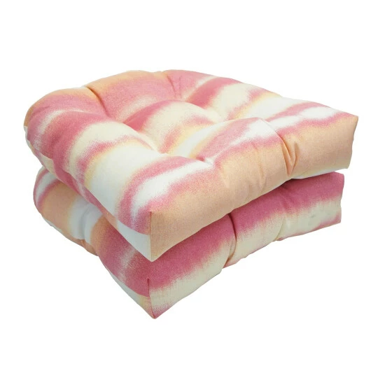 Best deal ๐งจ Blazing Needles Solarium Shades Of Breeze 19-inch U-shape Chair Cushion (Set Of 4) โ๏ธ Summer Fun Citrus ๐ - Image 7