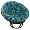Buy 🔥 Blazing Needles 48-inch Contemporary Indoor/Outdoor Papasan Cushion Haliwell Stripe ✨