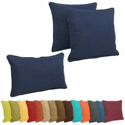 Top 10 🌟 Blazing Needles Delaney 3-Piece Indoor/Outdoor Throw Pillow Set Azul ❤️