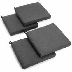 Buy ❤️ Blazing Needles 20-inch Indoor/Outdoor Chair Cushion (Set Of 4) Sea Blue ✨