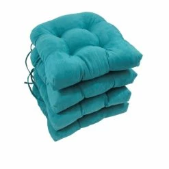 Brand new 😉 Blazing Needles 16-inch Microsuede U-Shaped Chair Cushions (Set Of 4) Lemon 🥰