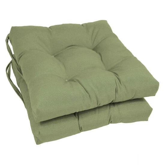 Buy ๐ Blazing Needles 16-inch Solid Color Dining Chair Cushions (Set Of 2) Forest Green ๐คฉ - Image 4